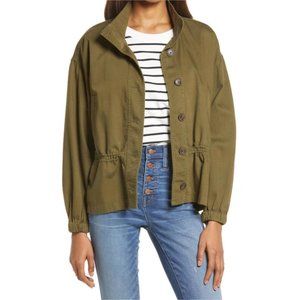 Madewell Highbury Military Jacket in Kale Green Size XL